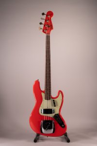 Fender Custom Shop 1963 Jazz Bass Journeyman Aged Fiesta Red