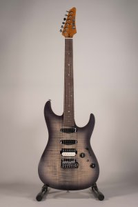 Ibanez TQM2 Tom Quayle Signature Charcoal Black Burst Flat