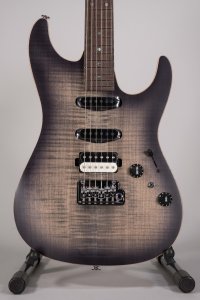 Ibanez TQM2 Tom Quayle Signature Charcoal Black Burst Flat