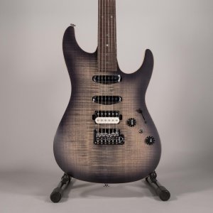 Ibanez TQM2 Tom Quayle Signature Charcoal Black Burst Flat