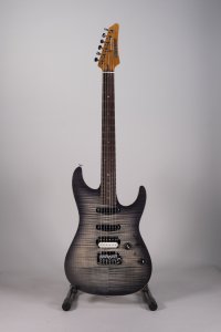 Ibanez TQM2 Tom Quayle Signature Charcoal Black Burst Flat