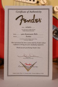 FENDER STRATO 60 RELIC FIESTA RED USATA