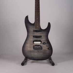 Ibanez TQM2 Tom Quayle Signature Charcoal Black Burst Flat