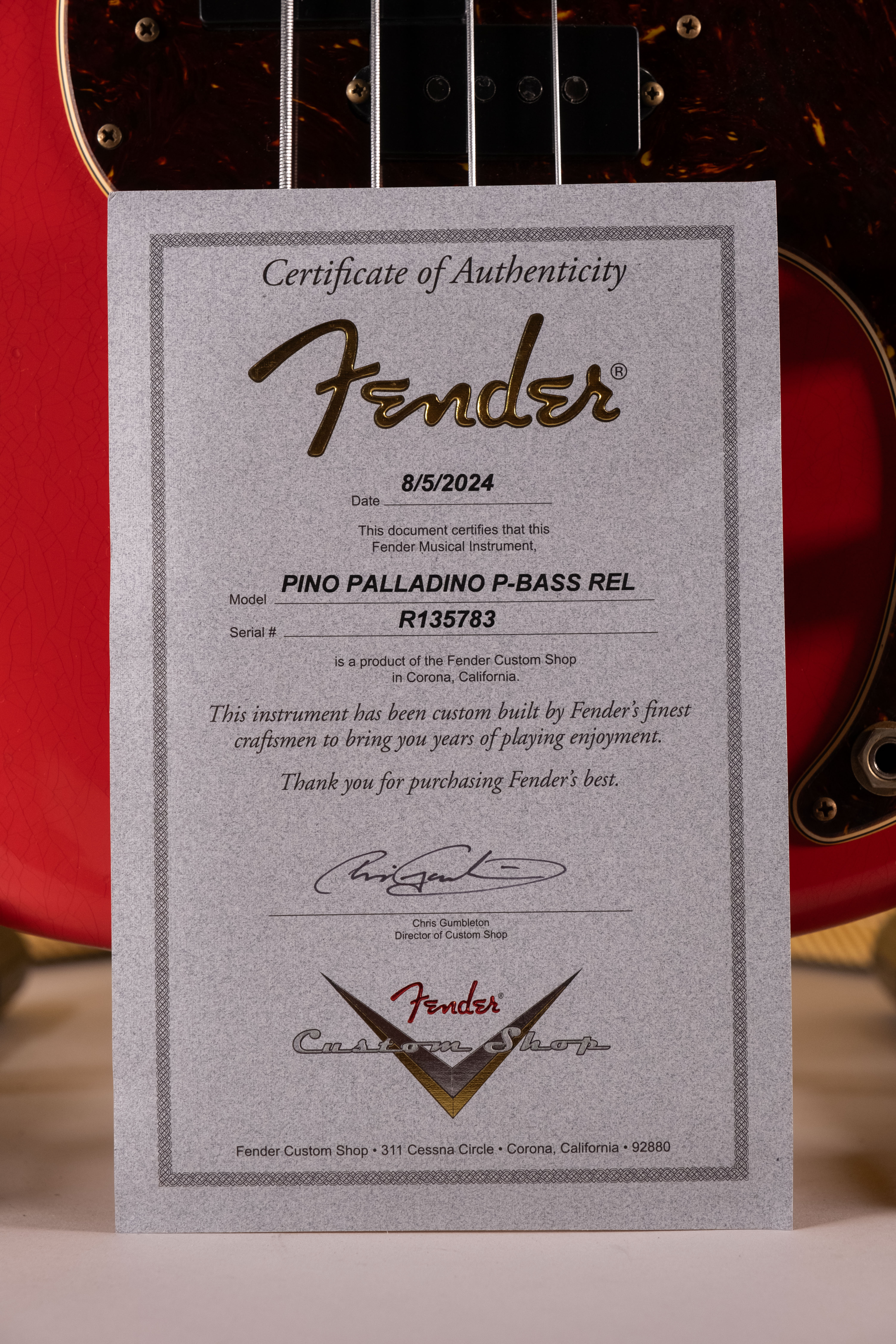 Fender Pino Palladino Signature Precision Bass Fiesta Red