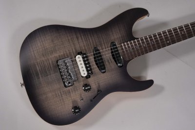 Ibanez TQM2 Tom Quayle Signature Charcoal Black Burst Flat