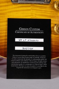 Gibson Custom Shop 1959 Les Paul Standard Vos Reissue Iced Tea Burst