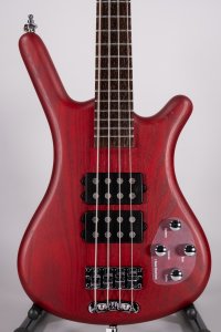 Warwick Corvette $$ 4 Burgundy Red Transparent Satin