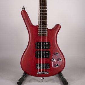 Warwick Corvette $$ 4 Burgundy Red Transparent Satin