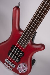 Warwick Corvette $$ 4 Burgundy Red Transparent Satin