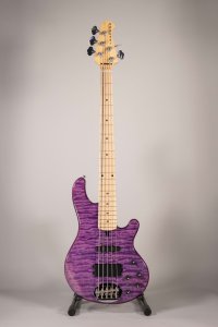 Lakland Skyline 5502 Deluxe 5 Corde Transparent purple