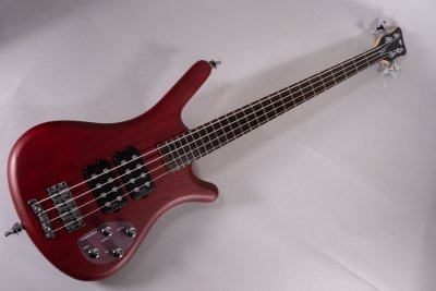 Warwick Corvette $$ 4 Burgundy Red Transparent Satin