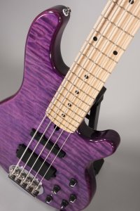 Lakland Skyline 5502 Deluxe 5 Corde Transparent purple