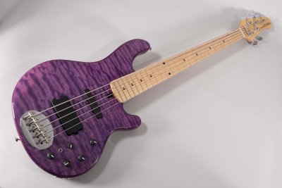 Lakland Skyline 5502 Deluxe 5 Corde Transparent purple