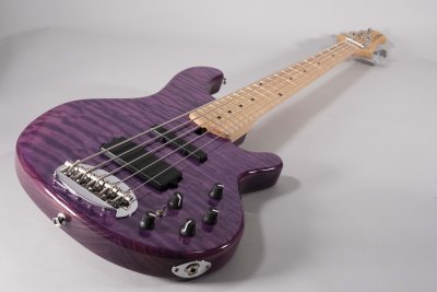 Lakland Skyline 5502 Deluxe 5 Corde Transparent purple