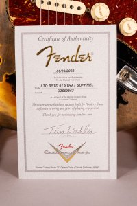 Fender Custom Shop Ltd Roasted 61Strat Super Heavy Relic Aged 3C Sunburst on BK