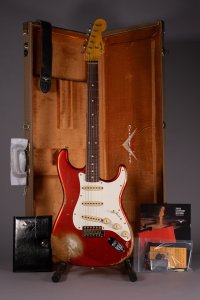 Fender Custom Shop 1959 Stratocaster Heavy Relic Faded Aged Candy Apple Red