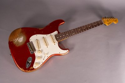 Fender Custom Shop 1959 Stratocaster Heavy Relic Faded Aged Candy Apple Red