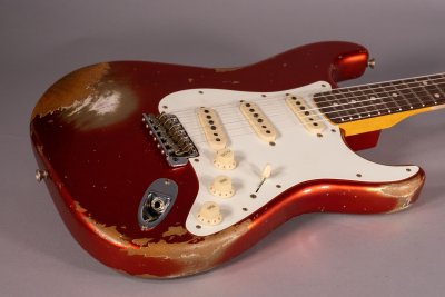 Fender Custom Shop 1959 Stratocaster Heavy Relic Faded Aged Candy Apple Red