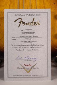 FENDER P-BASS 1955 C.SHOP 2TS USATO