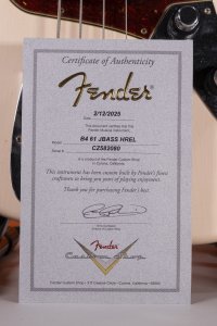 Fender Custom Shop 1961 Jazz Bass Heavy Relic 3A RW Super Faded Aged Shell Pink