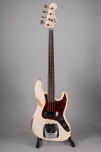 Fender Custom Shop 1961 Jazz Bass Heavy Relic 3A RW Super Faded Aged Shell Pink