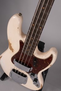 Fender Custom Shop 1961 Jazz Bass Heavy Relic 3A RW Super Faded Aged Shell Pink