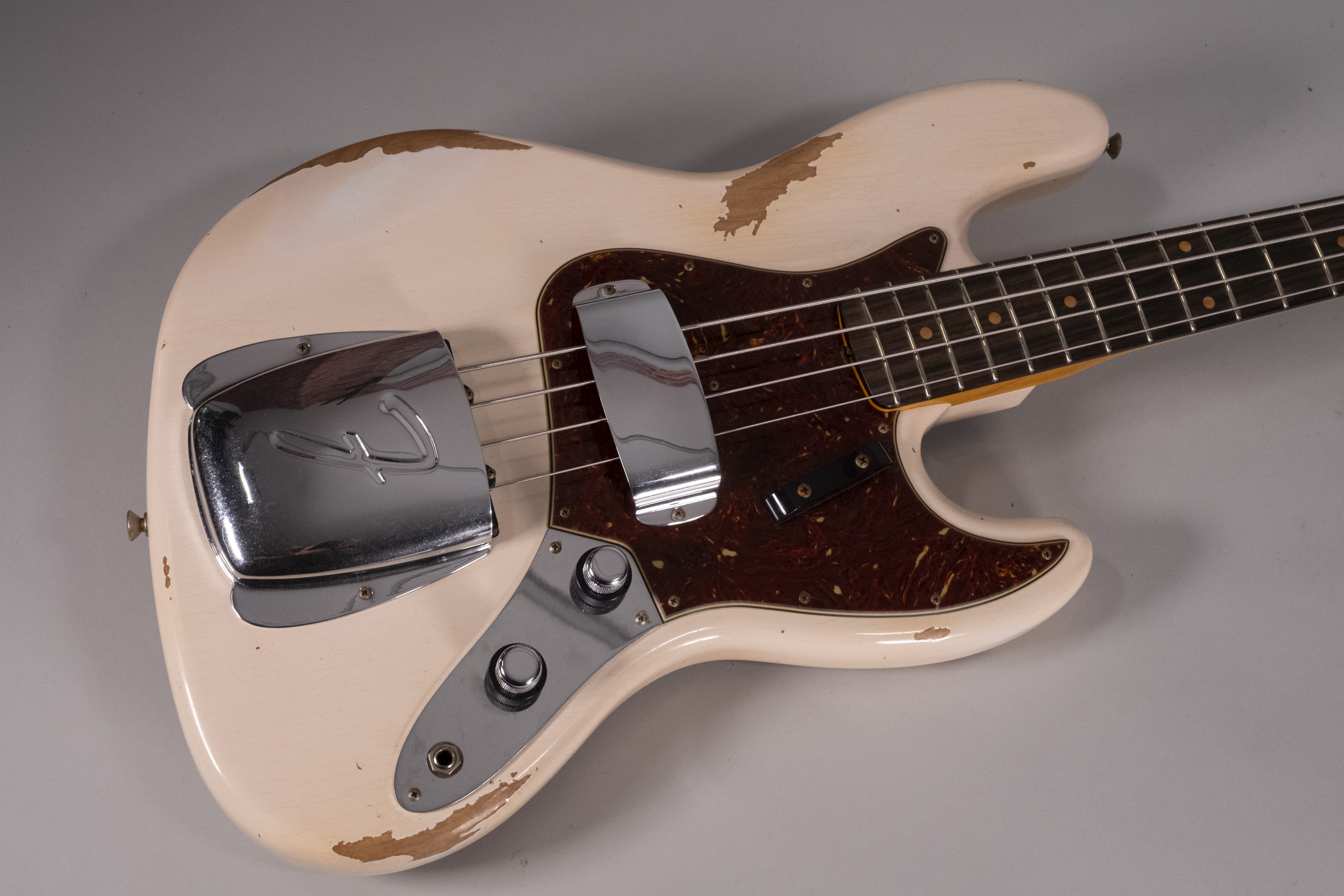 Fender Custom Shop 1961 Jazz Bass Heavy Relic 3A RW Super Faded Aged Shell Pink