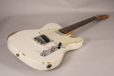 Fender Custom Shop '63 Telecaster Relic RW Aged Olympic White