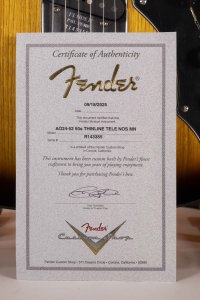 Fender Custom Shop 50s Telecaster Thinline Nos MN 2-Color Sunburst