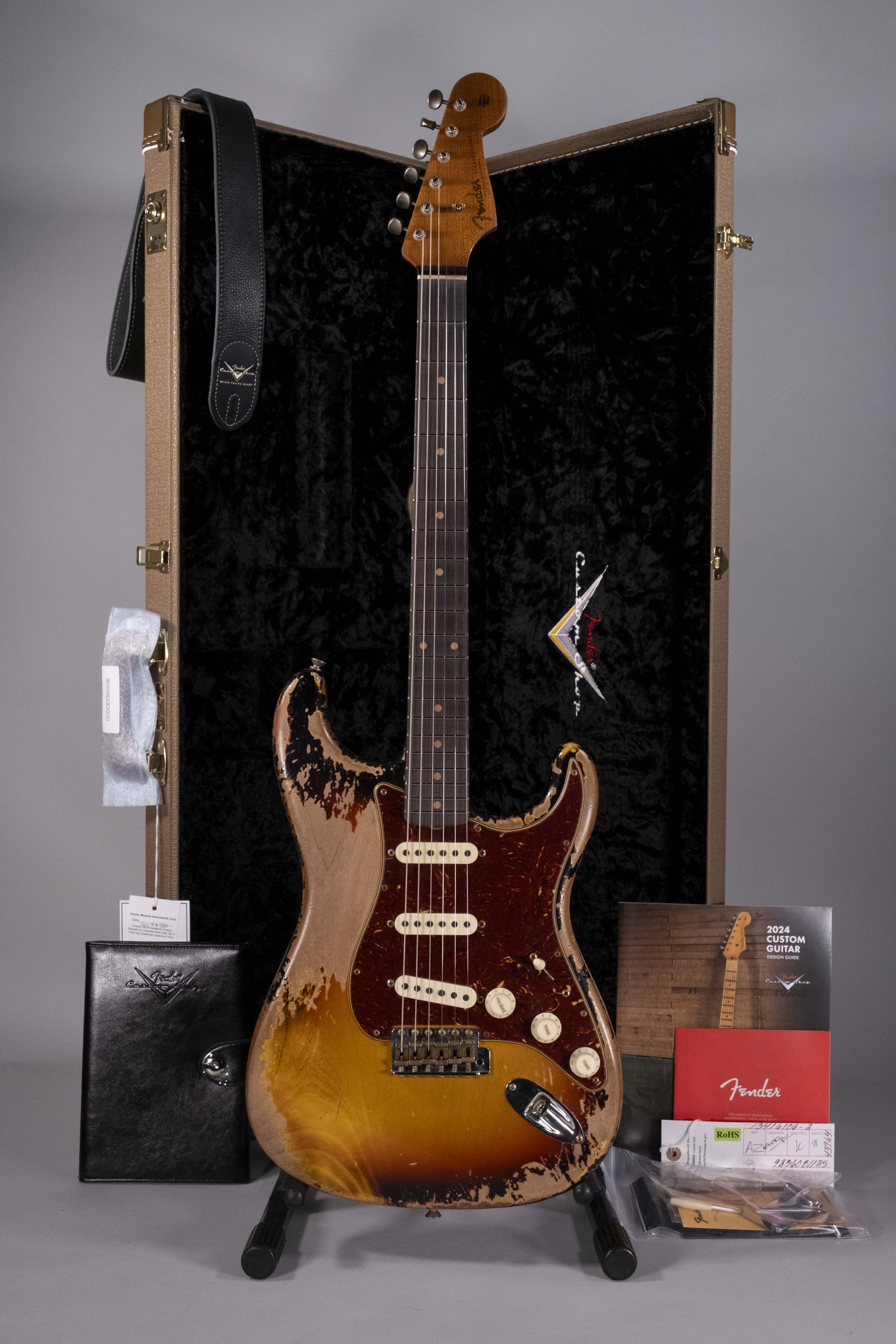 Fender Custom Shop F22 Ltd Super Heavy Relic 1960 Stratocaster 3 Tone Sunburst