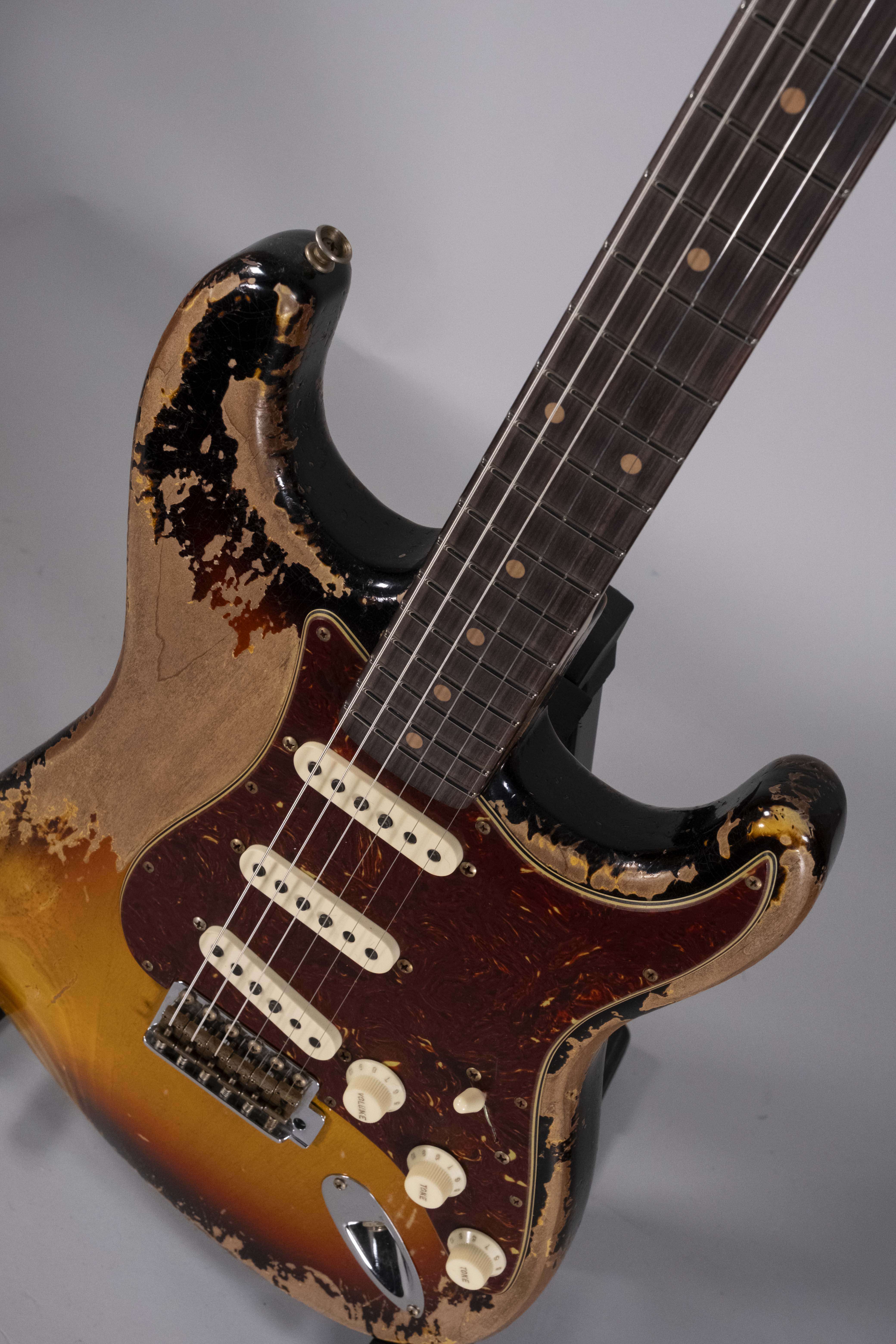 Fender Custom Shop F22 Ltd Super Heavy Relic 1960 Stratocaster 3 Tone Sunburst