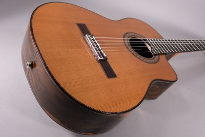 Jose Torres Jtc-100CE Chitarra Classica Cutaway Elettrificata Finitura Lucida