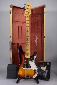 Fender Custom Shop 59 Precision Bass MN Relic 3 Tone Sunburst