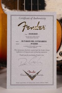 Fender Custom Shop 59 Precision Bass MN Relic 3 Tone Sunburst