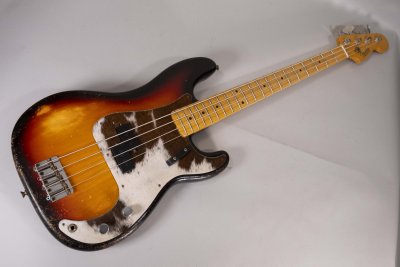 Fender Custom Shop 59 Precision Bass MN Relic 3 Tone Sunburst