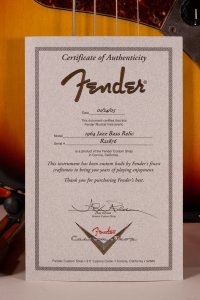 FENDER JAZZ C.SHOP 1964 RELIC USATO
