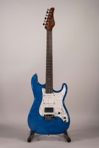 Schecter R66 Elite II Rosewood Traditional See-Thru Sky Blu