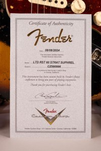 Fender Custom Shop Ltd Roasted 1960 Stratocaster Super Heavy Relic 3 Tone Sunburst