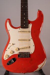 stratocaster assemblata left hand usata