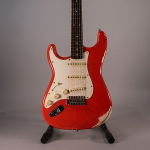 stratocaster assemblata left hand usata