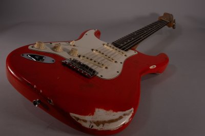 stratocaster assemblata left hand usata