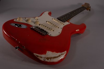 stratocaster assemblata left hand usata