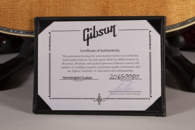 GIBSON HUMMINGBIRD KOA CUSTOM USATA