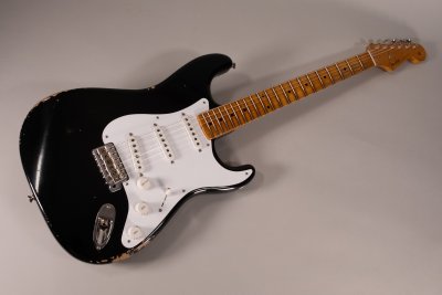 Fender Custom Shop Limited Edition Fat 1954 Stratocaster Relic Aged Black
