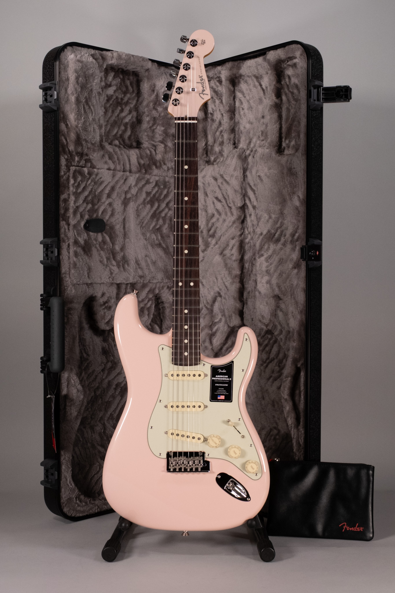 Fender American Professional II Stratocaster RW Matching Headstock Shell Pink
