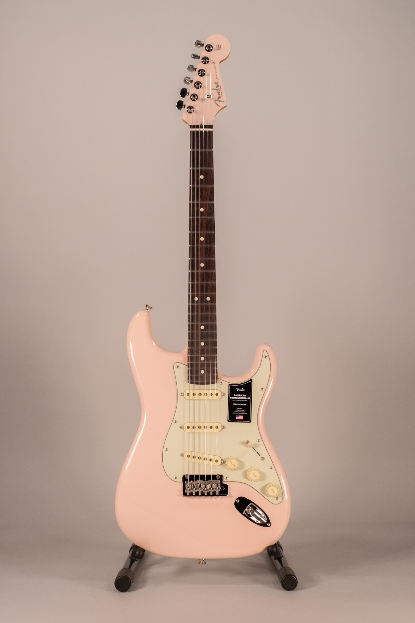 Fender American Professional II Stratocaster RW Matching Headstock Shell Pink