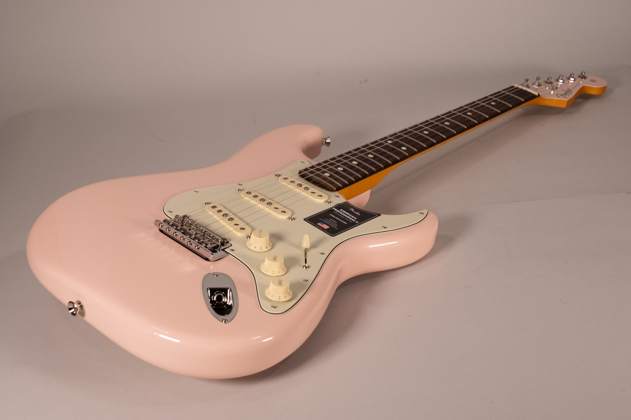 Fender American Professional II Stratocaster RW Matching Headstock Shell Pink