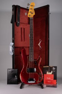Fender Custom Shop Limited `62 Precision Bass Relic Aged Candy Apple Red