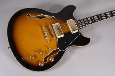 Ibanez Jsm10-Vys Chitarra Semiacustica John Scofield Vintage Yellow Sunburst