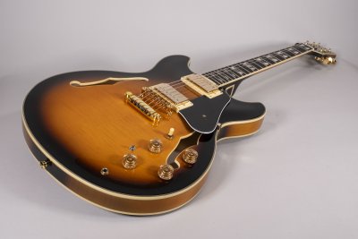 Ibanez Jsm10-Vys Chitarra Semiacustica John Scofield Vintage Yellow Sunburst